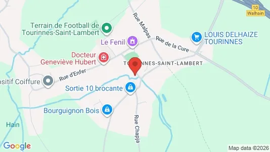 Apartments for rent i Walhain - kort over placeringen