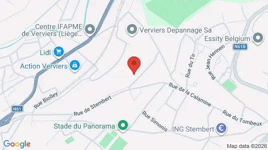 Apartments for rent i Verviers - kort over placeringen