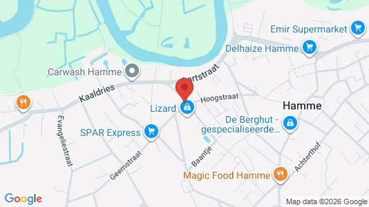 Apartments for rent i Hamme - kort over placeringen