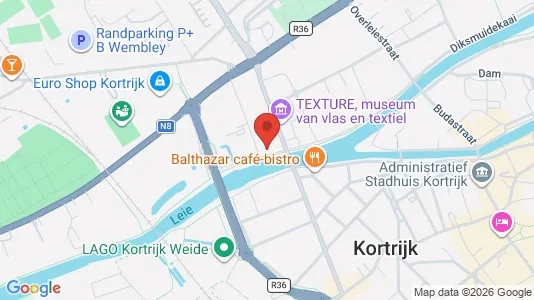 Apartments for rent i Kortrijk - kort over placeringen