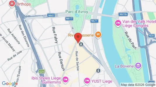 Apartments for rent i Luik - kort over placeringen