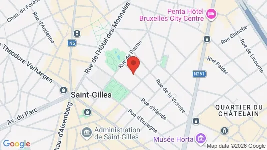 Apartments for rent i Brussels Sint-Gillis - kort over placeringen