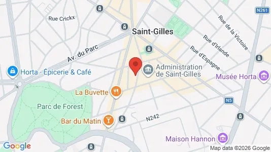 Apartments for rent i Brussels Sint-Gillis - kort over placeringen