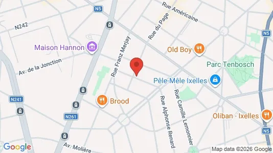 Apartments for rent i Brussels Elsene - kort over placeringen
