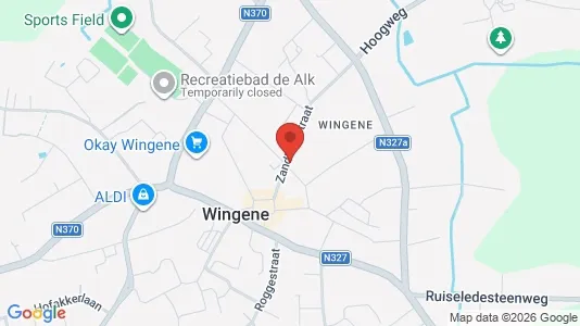 Apartments for rent i Wingene - kort over placeringen
