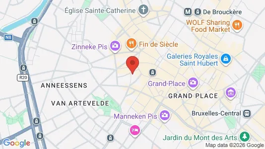 Apartments for rent i Stad Brussel - kort over placeringen