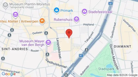 Apartments for rent i Stad Antwerp - kort over placeringen
