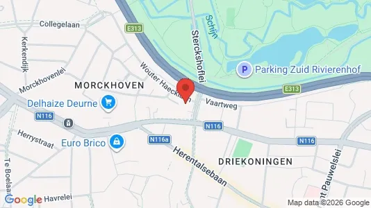 Apartments for rent i Antwerp Deurne - kort over placeringen