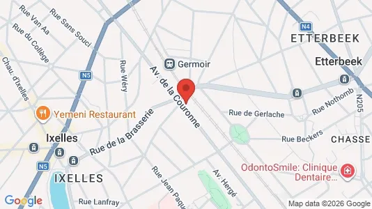 Apartments for rent i Brussels Elsene - kort over placeringen