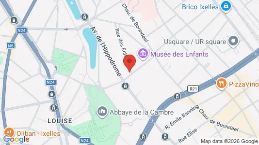 Apartments for rent i Brussels Elsene - kort over placeringen