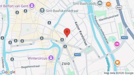Apartments for rent i Stad Gent - kort over placeringen
