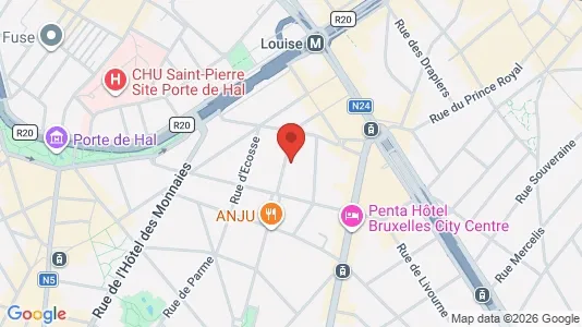 Apartments for rent i Brussels Sint-Gillis - kort over placeringen