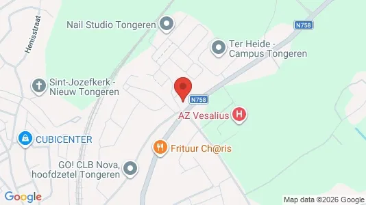 Apartments for rent i Tongeren - kort over placeringen