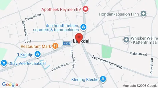 Apartments for rent i Laakdal - kort over placeringen