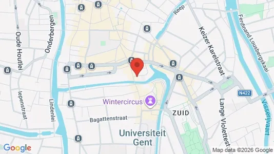 Apartments for rent i Stad Gent - kort over placeringen