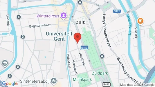 Apartments for rent i Stad Gent - kort over placeringen