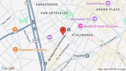 Apartments for rent i Stad Brussel - kort over placeringen
