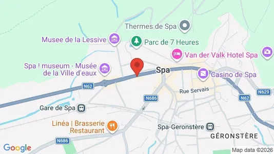 Apartments for rent i Spa - kort over placeringen