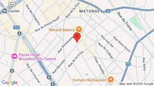 Apartments for rent i Brussels Elsene - kort over placeringen