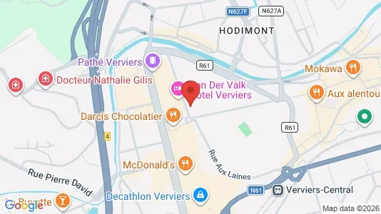 Apartments for rent i Verviers - kort over placeringen