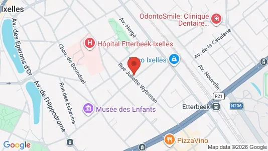 Apartments for rent i Brussels Elsene - kort over placeringen