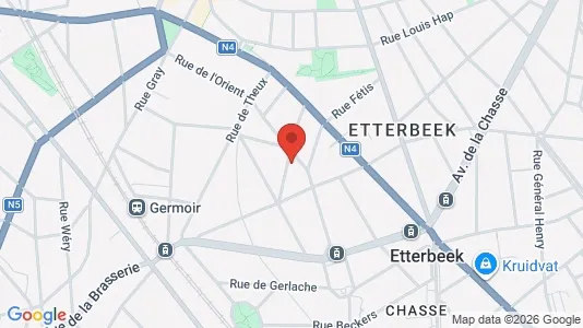 Apartments for rent i Brussels Etterbeek - kort over placeringen