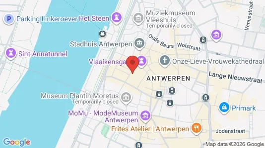 Apartments for rent i Stad Antwerp - kort over placeringen