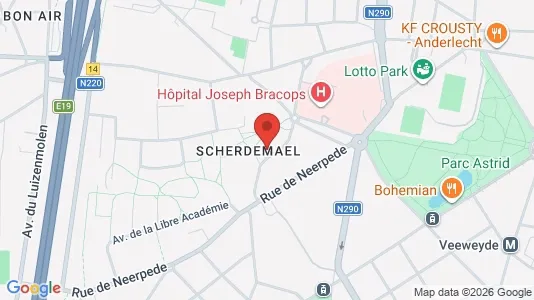Apartments for rent i Brussels Anderlecht - kort over placeringen