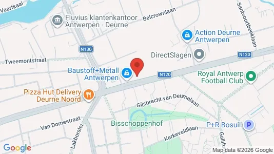 Apartments for rent i Antwerp Deurne - kort over placeringen