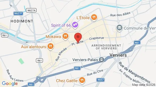 Apartments for rent i Verviers - kort over placeringen