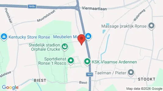 Apartments for rent i Ronse - kort over placeringen