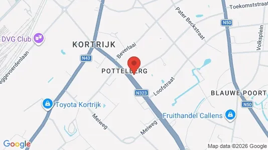 Apartments for rent i Kortrijk - kort over placeringen
