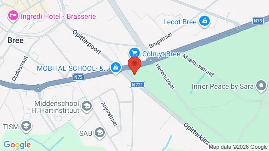Apartments for rent i Bree - kort over placeringen