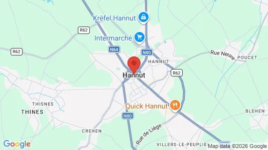 Houses for rent i Hannuit - kort over placeringen