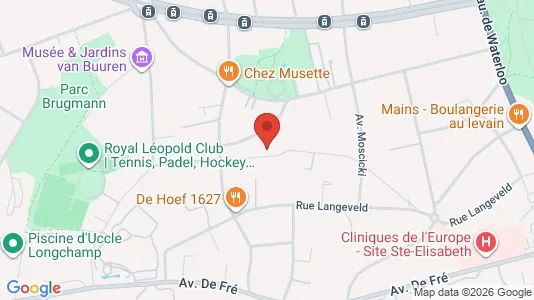 Apartments for rent i Brussels Ukkel - kort over placeringen