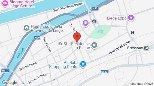 Apartments for rent i Luik - kort over placeringen
