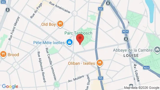 Apartments for rent i Brussels Elsene - kort over placeringen