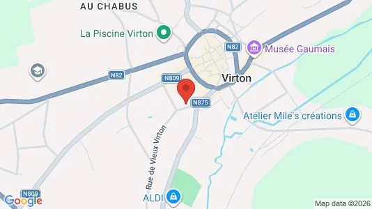 Apartments for rent i Virton - kort over placeringen