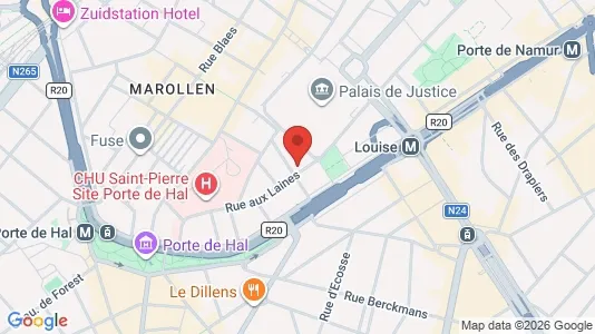 Apartments for rent i Stad Brussel - kort over placeringen