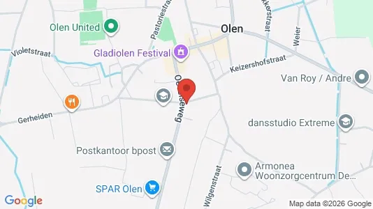 Apartments for rent i Olen - kort over placeringen
