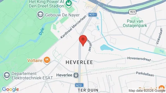 Apartments for rent i Leuven - kort over placeringen