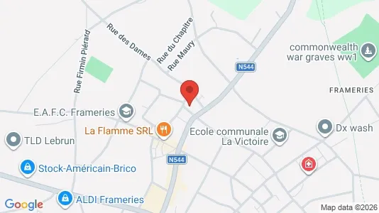 Apartments for rent i Frameries - kort over placeringen