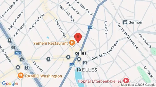 Apartments for rent i Brussels Elsene - kort over placeringen