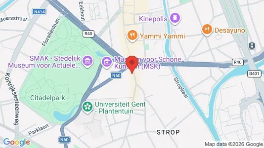 Apartments for rent i Stad Gent - kort over placeringen