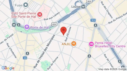 Apartments for rent i Brussels Sint-Gillis - kort over placeringen
