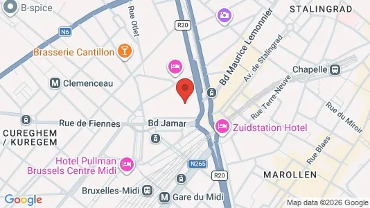 Apartments for rent i Brussels Sint-Gillis - kort over placeringen