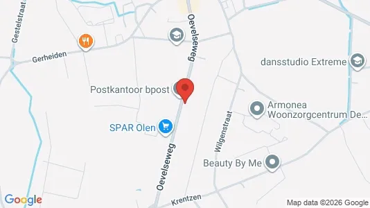 Apartments for rent i Olen - kort over placeringen