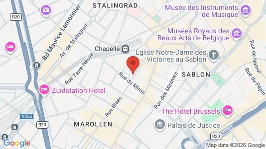 Apartments for rent i Stad Brussel - kort over placeringen