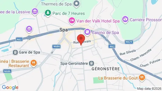 Apartments for rent i Spa - kort over placeringen