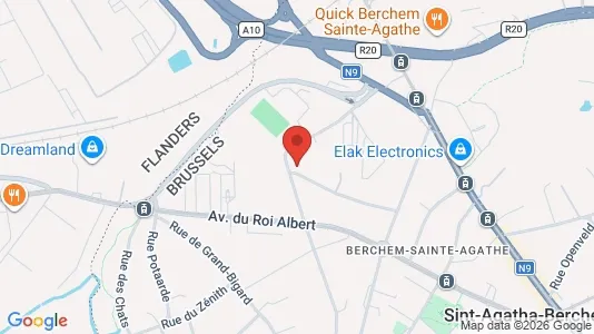 Apartments for rent i Brussels Sint-Agatha-Berchem - kort over placeringen